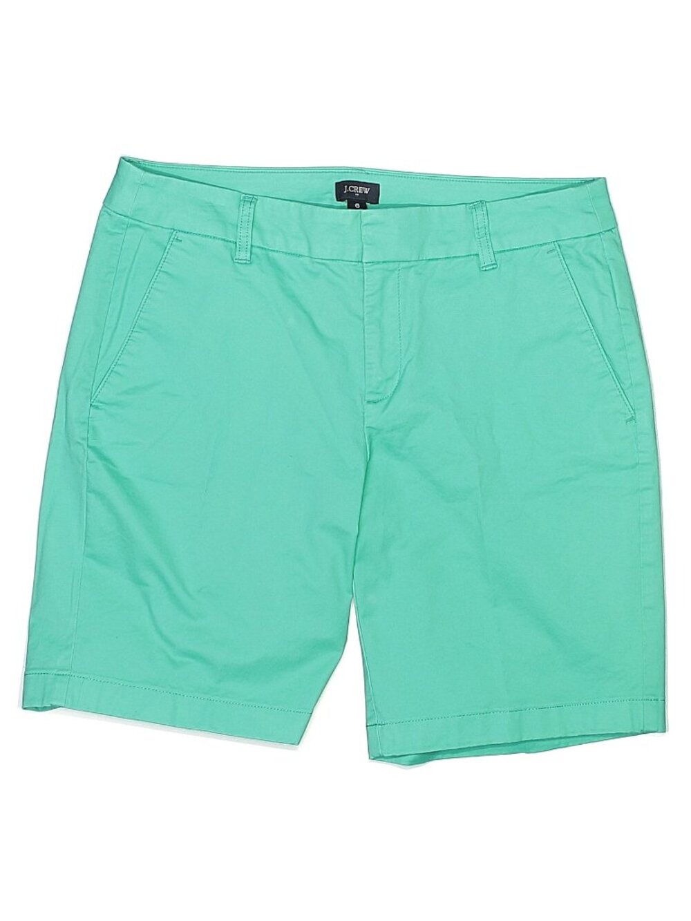 J Crew Factory Womens Mint Green/Teal Frankie Bermuda Chino Shorts Size 6